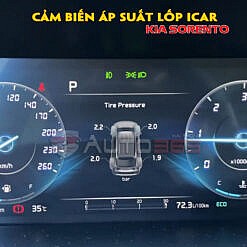 Cảm biến lốp Icar trên Sorento với cảnh báo qua điện thoại