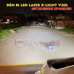 Độ đèn Xpander với bi led laser X-Light V20L
