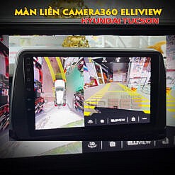 Lắp camera360 Elliview liền màn Android trên Hyundai Tucson