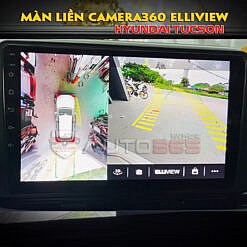Lắp camera360 Elliview liền màn Android trên Hyundai Tucson