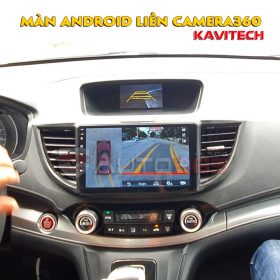 Màn liền Camera360 Kavitech trên Santafe Hyundai