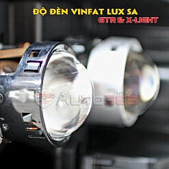 Độ đèn Vinfast Lux SA với cặp bi GTR và X-Light