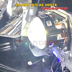 Độ xe trên Ford Raptor với Combo 200TR bi laser xlight v30l ultra