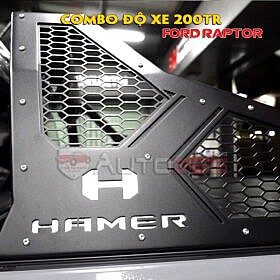 Độ xe trên Ford Raptor với Combo 200TR khung thể thao hammer