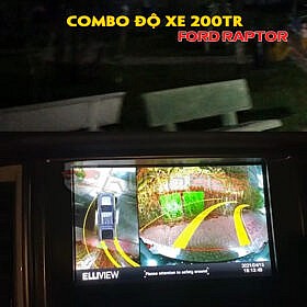 Độ xe trên Ford Raptor với Combo 200TR - camera 360 độ ô tô elliview