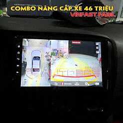 Gói độ xe Fadil 46TRIỆU - màn liền camera 360 elliview s4