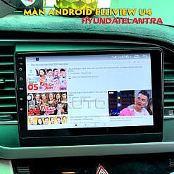 Màn hình ô tô android Elliview U4 Deluxe trên Hyundai Elantra