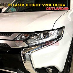 Thay đèn bi led Outlander với bi laser Xlight V20L Ultra