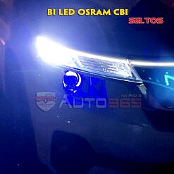 Thay đèn bi led xe Seltos với cặp Osram CBI