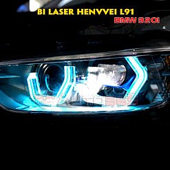 Bi led laser Henvvei L91 - Bí mật độ đèn trên BMW 320i