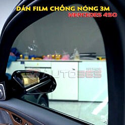 Dán kính ô tô chống nóng với 3M trên Mercedes 450
