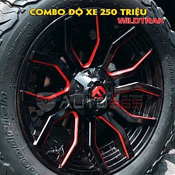 Nắp thùng xe bán tải và combo độ xe trên Wildtrak - mâm fuel - lốp BF Goodrich