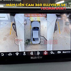 Camera 360 độ ô tô Elliview S4 trên Tucson 2021