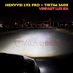 ánh sáng độ đèn henvvei l92 pro và tirtim s600