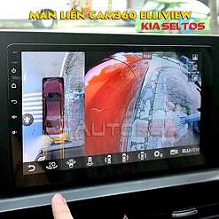 Độ Kia Seltos với màn android liền cam360 Elliview