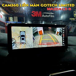 Lắp camera360 liền màn android Gotech cho CX5