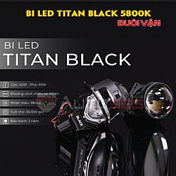 BI LED TITAN BLACK 5800K - ĐUÔI VẶN