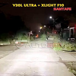 Bi gầm X Light F10 và Bi led XLight V30L Ultra trên Toyota Vios