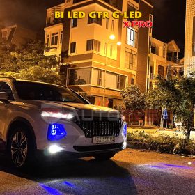 Độ 4 bi G-LED X Pro GTR trên Hyundai Santafe