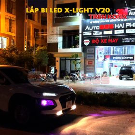 Độ bi led X-Light V20 trên Hyundai Kona