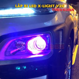 Độ bi led X-Light V20 trên Hyundai Kona