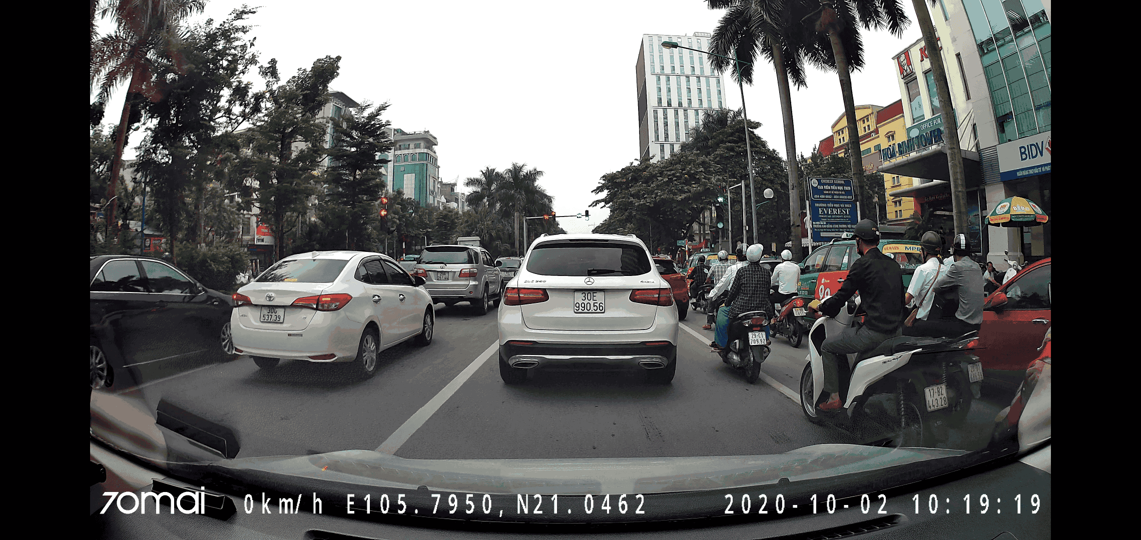 70mai A800 4K ghi hình phía trước