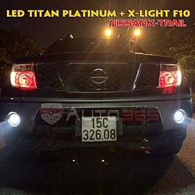 Độ đèn Bi led Titan Platinum và Bi gầm X-Light F10 trên Nissan X-Trail