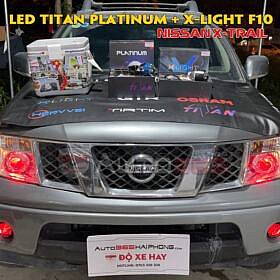 Độ đèn Bi led Titan Platinum và Bi gầm X-Light F10 trên Nissan X-Trail