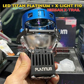 Độ đèn Bi led Titan Platinum và Bi gầm X-Light F10 trên Nissan X-Trail