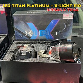 Độ đèn Bi led Titan Platinum và Bi gầm X-Light F10 trên Nissan X-Trail