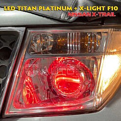 Độ đèn Bi led Titan Platinum và Bi gầm X-Light F10 trên Nissan X-Trail