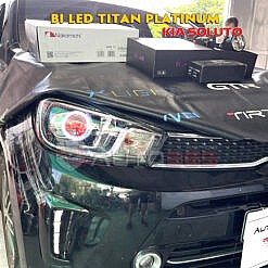 Độ đèn Kia Soluto với TitanPlatinum