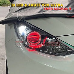 Độ đèn Mazda3 với X-Light V20Ultra