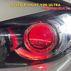 Độ đèn Mazda3 với X-Light V20Ultra