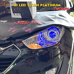 Màn liền camera360 và độ đèn trên Hyundai Tucson