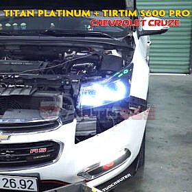 Bi led Platinum Titan Laser - Tirtim S600 Pro Laservà mí led BMW trên Chevrolet Cruze