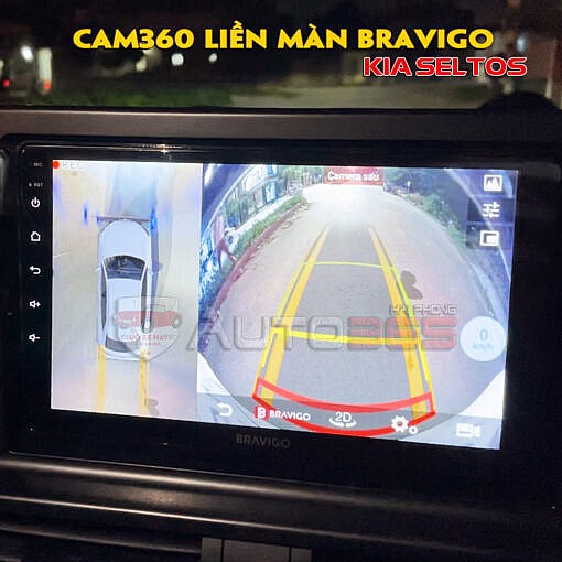 Bravigo Ultimate - Màn android liền camera360 và Combo độ đồ Seltos
