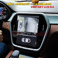 Camera360 Elliview và Màn android Bravigo trên Vinfast Lux SA