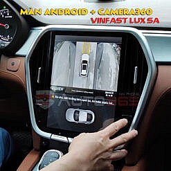 Camera360 Elliview và Màn android Bravigo trên Vinfast Lux SA