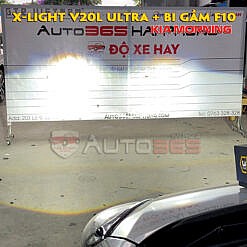 Độ đèn Morning với bi laser siêu sáng X-Light V20L Ultra và bi gầm X-Light F10