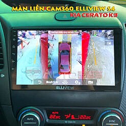 Elliview S4 - Màn liền camera 360 trên Kia Cerato K3