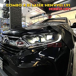 Henvvei L91 - Độ 4 bi laser trên Honda CRV siêu sáng