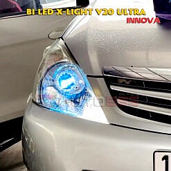 Thay đèn xe Innova với cặp bi led X-light V20 Ultra