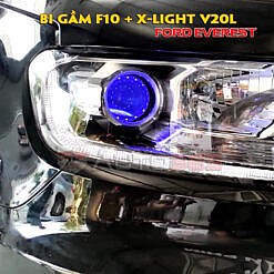 Bi gầm F10 và X-Light V20L trên Ford Everest