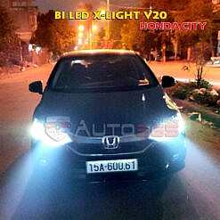 Bi led Xlight v20 trên Honda City tại Auto365 Hải Phòng