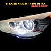 Bóng đèn led Laser X-Light V30L Ultra trên BMW 528GT