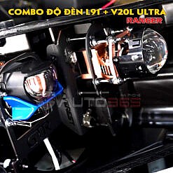 Bóng đèn led ô tô Laser với combo Henvvei L91 và Xlight V20L Ultra trên Ranger
