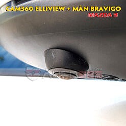 Camera 360 Elliview và màn DVD Bravigo trên Mazda 3 2020