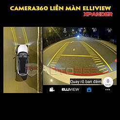 Camera360 kèm màn Android Elliview trên xe Xpander