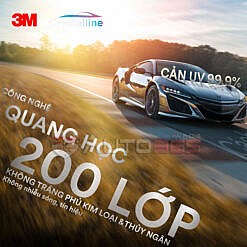 Dán phim cách nhiệt ô tô 3M Crystalline - bảo hành điện tử 10 năm